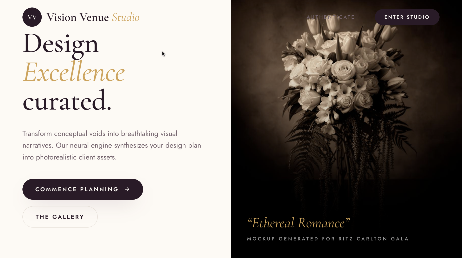 Vision Venue Studio app preview
